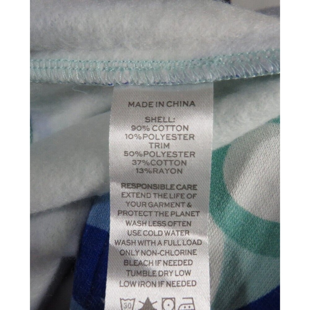 Hill House The Allie Zip-Up Hoodie Ocean Kaleidoscope Blue Women's Size Medium - Picture 4 of 8